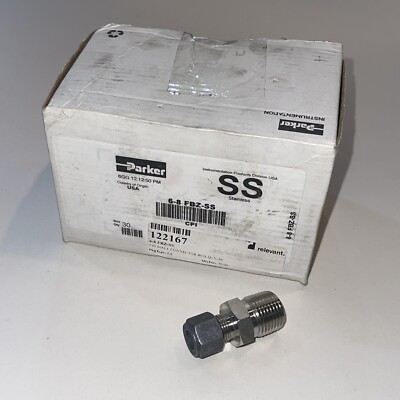 PARKER 1/2'' x 3/8'' CPI x MNPT SS Male Connector 30 Pack 6-8 FBZ-SS