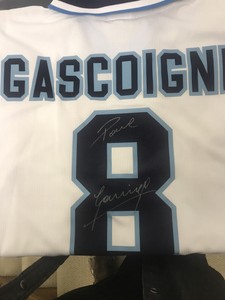 PAUL GASCOIGNE GAZZA SIGNED ENGLAND 1996 SHIRT WITH NAME ...