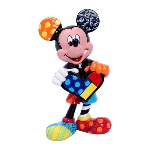 Juego de 2 mini estatuillas de Romero Britto Disney: Mickey Mouse y Minnie Mouse NUEVO - Imagen 2 de 10