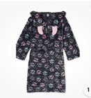 Chili Peppers Girls Dog Paw Print Robe Size 7 NWT — photo 4