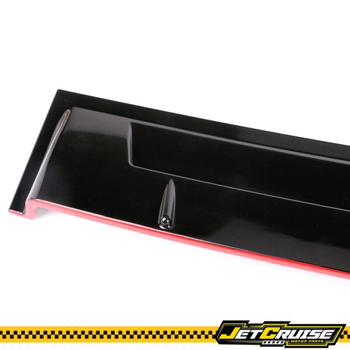 Labio de alerón de techo ventana trasera para Honda Accord 18-22 con línea roja negro brillante - Imagen 6 de 7