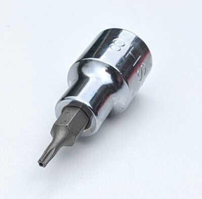 TSH8 Britool 5 Punkt Star Lobe Tamper Security Torx Steckschlüssel 3/8'' Dr. Antrieb M2BTSS