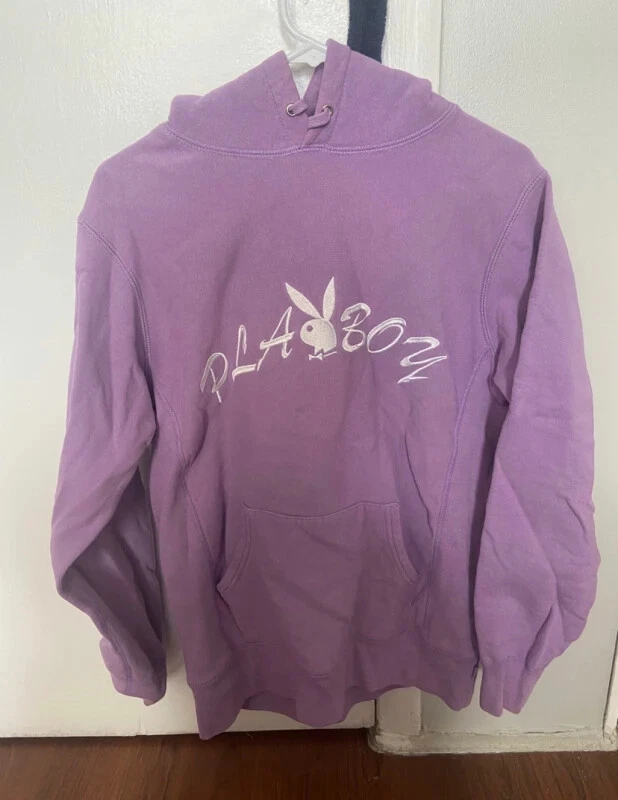 Sweat à capuche Supreme x Playboy violet lavande taille Medium (SS17) ki