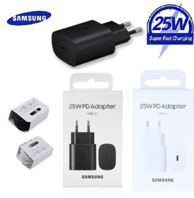 Original Samsung Adapter 25W Super Schnellladegerät Kabel Galaxy A53 A54 S23 5G