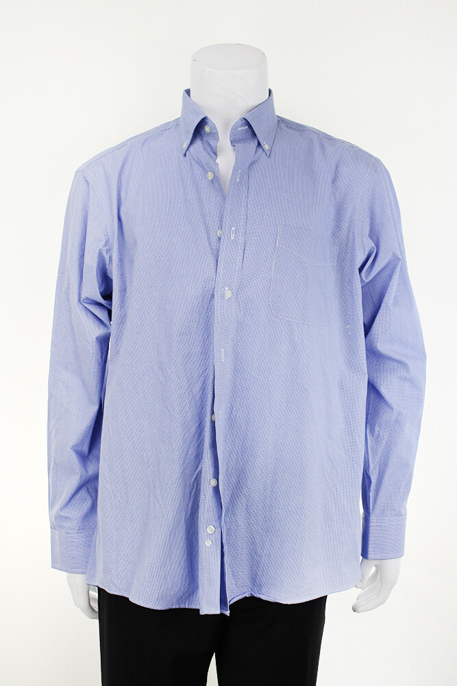 Клубная мужская синяя рубашка Pindot Regular Fit 165 34-35 2690₽