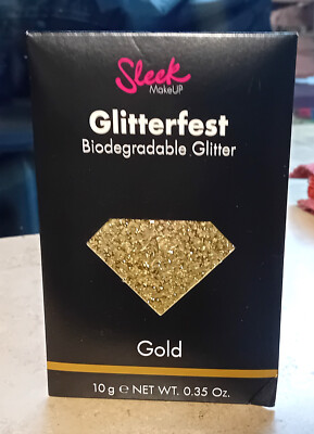 Sleek Makeup Glitterfest Biodegradable Glitter Gold 10 g - Neu