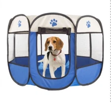 Pop-Up Pet Playpen - Indoor and Outdoor Dog Pen with Carrying Case - Portable