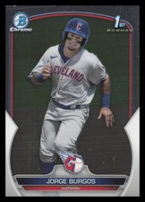 2023 Bowman #BCP-98 Jorge Burgos Cleveland Guardians Chrome Prospects