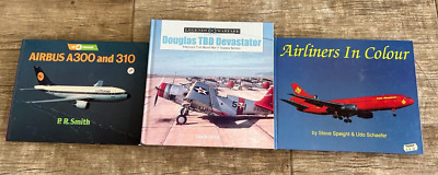 Lot of 3 Books: Douglas Devastator, Airbus 300/310, Airliners + FREE BOOK