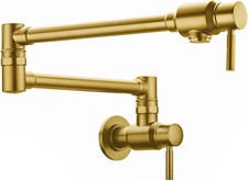 BAGNOLUX Gold Pot Filler Faucet, Traditional Double Handle Single Hole, 2457