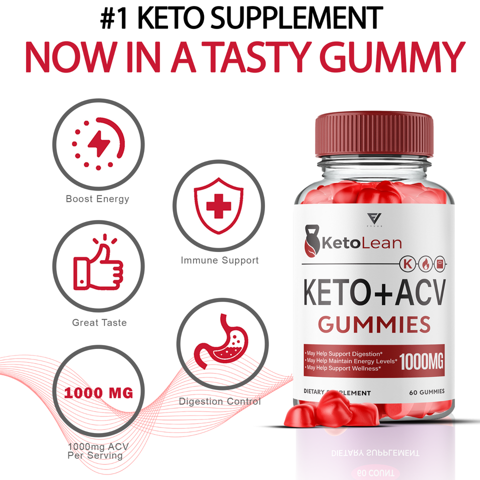 Keto Lean ACV Gummies, Keto Lean Supplement for Wellness (60 Gummies ...