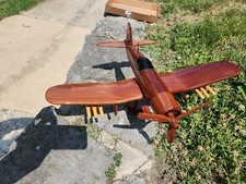 F4U Corsair High detail Wooden Model Airplane Mahogany Wood