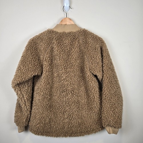 Patagonia Retro-X Bomber Jacket Size L/12 Grayling Brown Snaps Pockets Coat - Picture 4 of 4