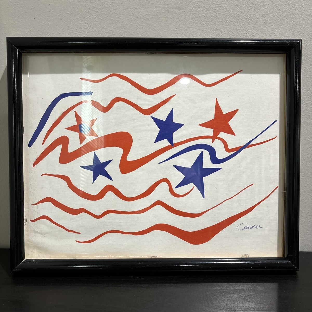 Alexander Calder Stars & Stripes Plate Signed Lithography 12