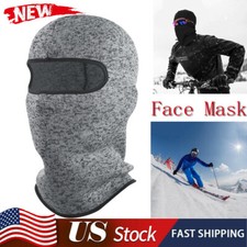 Men Women Face Mask Winter Ski Cap 1Hole Balaclava Beanie Hat Hood Tactical Warm