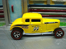 Matchbox 1932 Ford Coupe Moon Logo Super Custom Redline Wheels Conversion