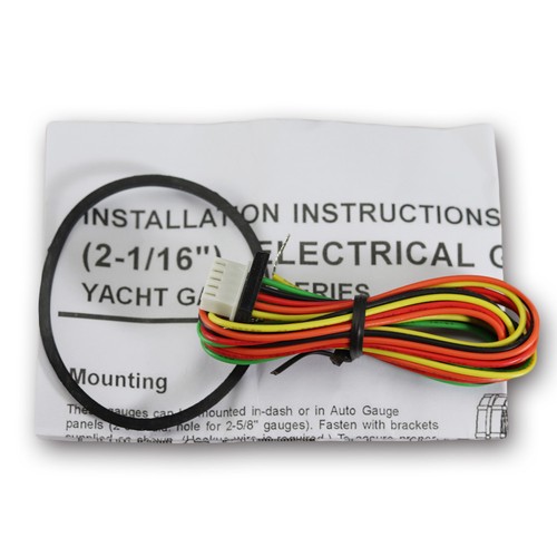 MGS 52mm Electrical Turbo Boost Gauge -1 ~ 2 BAR White & Amber LED Black Bezel - Picture 5 of 7