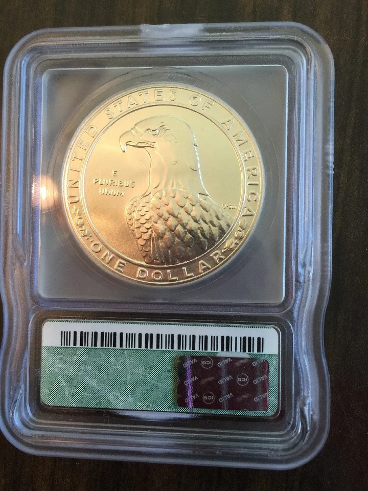 1983-S Olympics Discus Thrower $1 ICG MS70 Silver Dollar - VERY RARE!! - Image 2 of 2