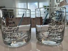 Star Wars Obi Wan Kenobi Old Fashioned Rocks Glasses Joy Jolt 10oz EUC