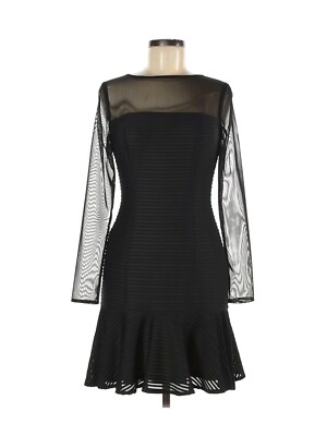 Lauren by Ralph Lauren Cocktail Dress Pleated Mesh Fit Flare Long Sleeve  Ruffle | eBay
