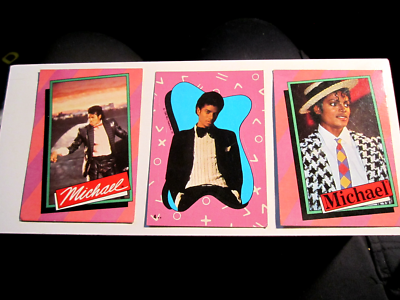 3 1980'S MICHAEL JACKSON TRADING CARDS BBA-45 | eBay