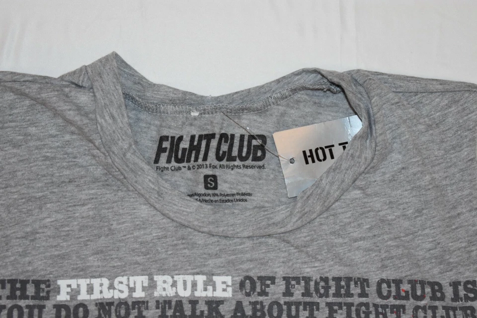 Camiseta sin mangas oficial Fight Club Juniors película Fight Club Reglas musculosas nueva XS-2XL Foto 4 de 4