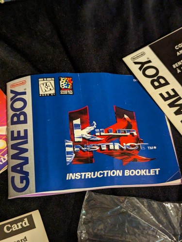 ๐ ePiC ULTRA RARE ๐ฒ Nintendo Gameboy KILLER INSTINCT BUNDLE Matching Serial... - Picture 6 of 17