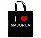 Majorca I Love Tote Bag Reusable Cotton Shopping Bag