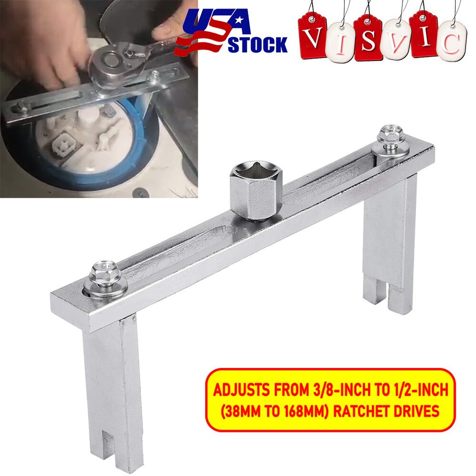 Fuel Pump Tank Lid Cover Adjustable Spanner Wrench Removal Tool For BMW