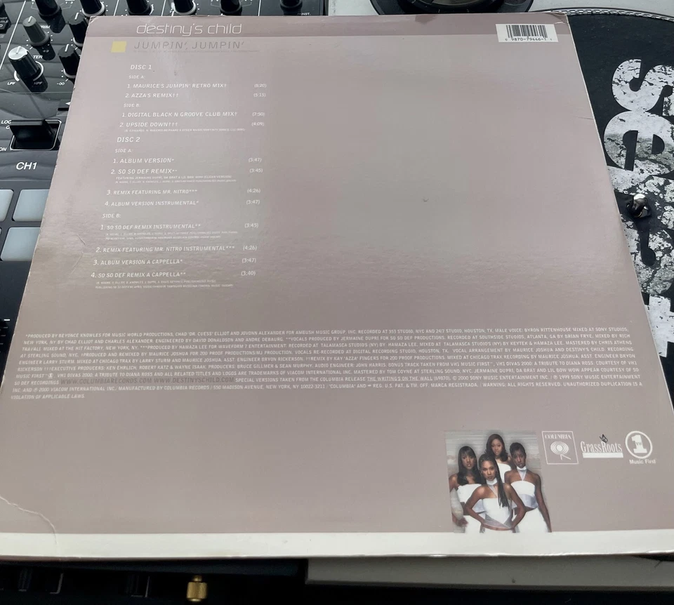 Destiny's Child - Jumpin' Jumpin' OG 2000 Press 2X12" In Picture Cover VG+/VG+ Foto 2 de 4
