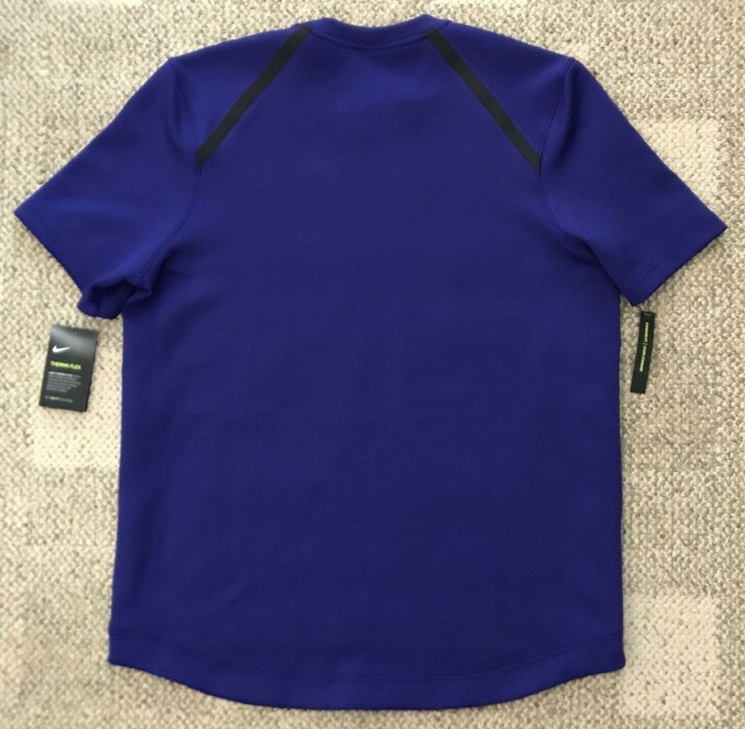 Nike Therma Flex Shirt Top Crew Basketball Blue AJ6322-590 $130 Men's Large L