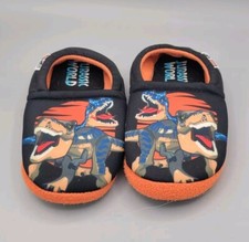 LEGO Jurassic World Boys Slippers Size 11 - 12 Raptor Blue T-Rex
