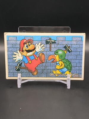 MARIO Hammer Bro SUPER MARIO BROS Card Menko 1985 Nintendo Vintage