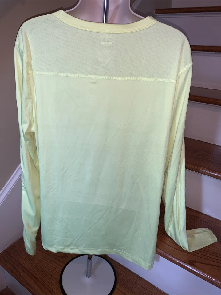 Camisa Top DANSKIN NOW Dri More Fitted 16 18 XL Amarillo Neón Seguridad ❤️tw11j30 Foto 3 de 4