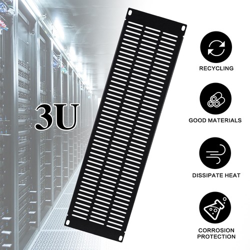 2/4 Pc 1U-4U Blank Rack Mount Panel Spacer for 19" Server Network Cabinet Vented - Picture 13 of 16