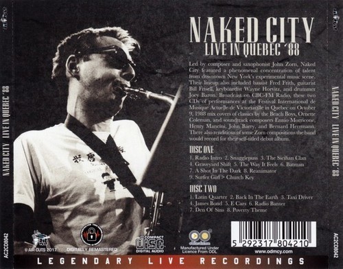 CD: Live in Quebec '88 by Naked City (2017) John Zorn NEW - Picture 2 of 2