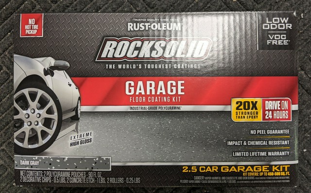 Rust Oleum 208070 Floor Coating Kit 1 Gal Black 7aj53 For Sale