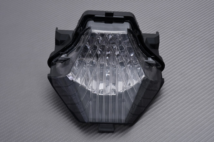 Feu arrière LED fumé pour Yamaha YZF R3 2015-2018 avec clignotants intégrés