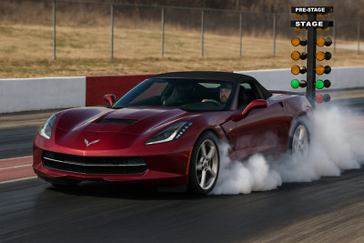 2016 Chevrolet Corvette Stingray Convertible Dragstrip | POSTER 24 X 36 INCH |