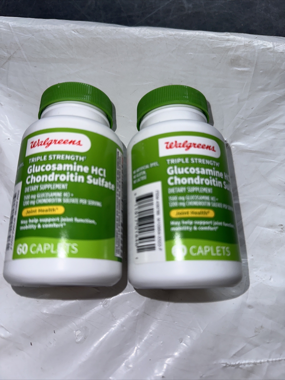 Walgreens Triple Strength Glucosamine HSI Chondroitin Sulfate 120 caps