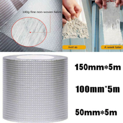 50/100/150 mm Thick Waterproof Tape Butyl Seal Rubber Aluminum Foil Tape  DHL