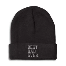 Beanies for Men Best Dad Ever Aembroidery Winter Hats Women Acrylic Skull Cap