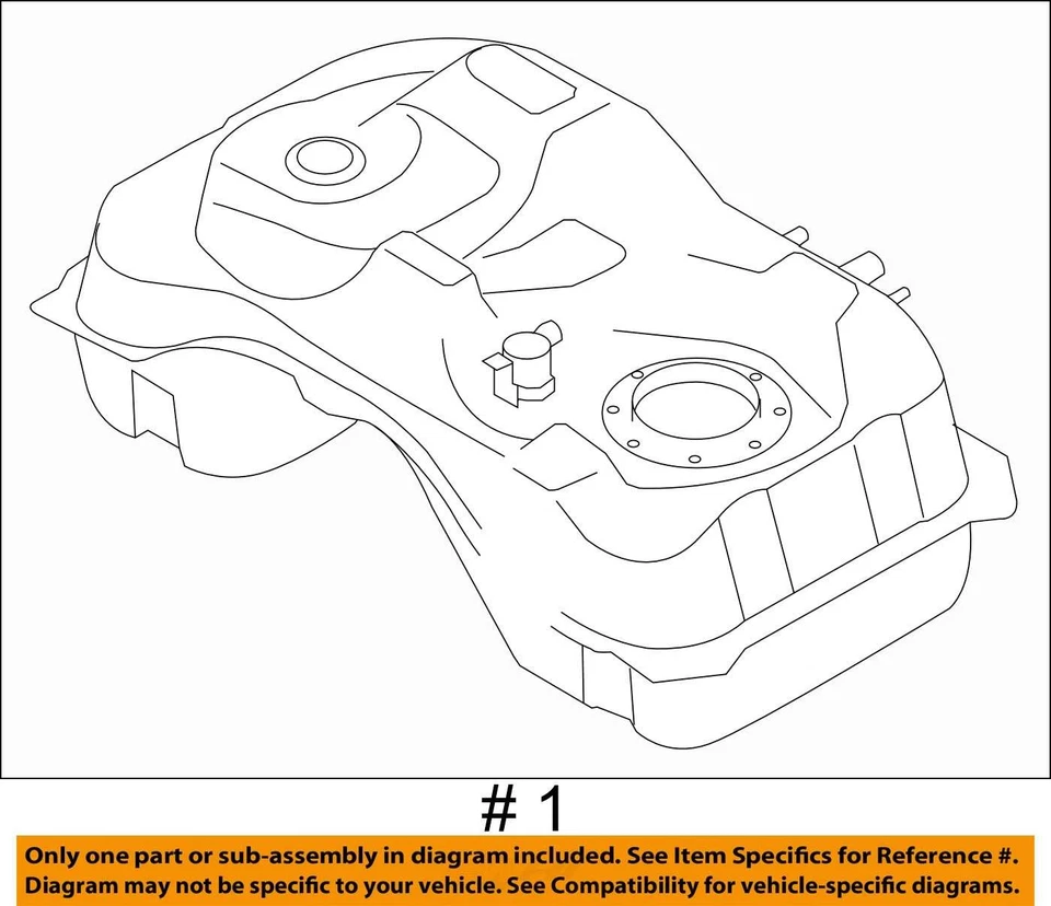 (LOCAL PICKUP ONLY) Fuel Tank Fits 10-12 MAZDA CX-7 2646073 - Imagem 4 de 4