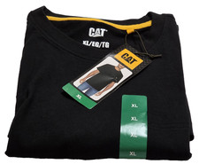 CAT Caterpillar Men's Trademark T-Shirt Black XL Workwear Durable
