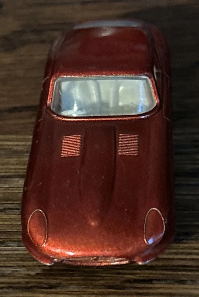 Caja de cerillas de colección tipo E Jaguar Lesney Inglaterra #32 rojo con neumáticos grises raro Foto 4 de 4