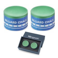 Pool Cue Chalk 2 Pack, Premium Round Pool Stick Chalk Billiard Table Accessor...