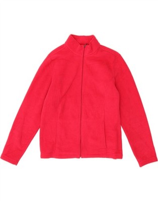L.L.BEAN Damen Oversized Fleecejacke UK 10 Small Rosa Polyester CL05