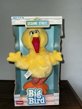 Rare Vintage 1986 Sesame Street BIG BIRD 14" Plush Toy Doll Hasbro