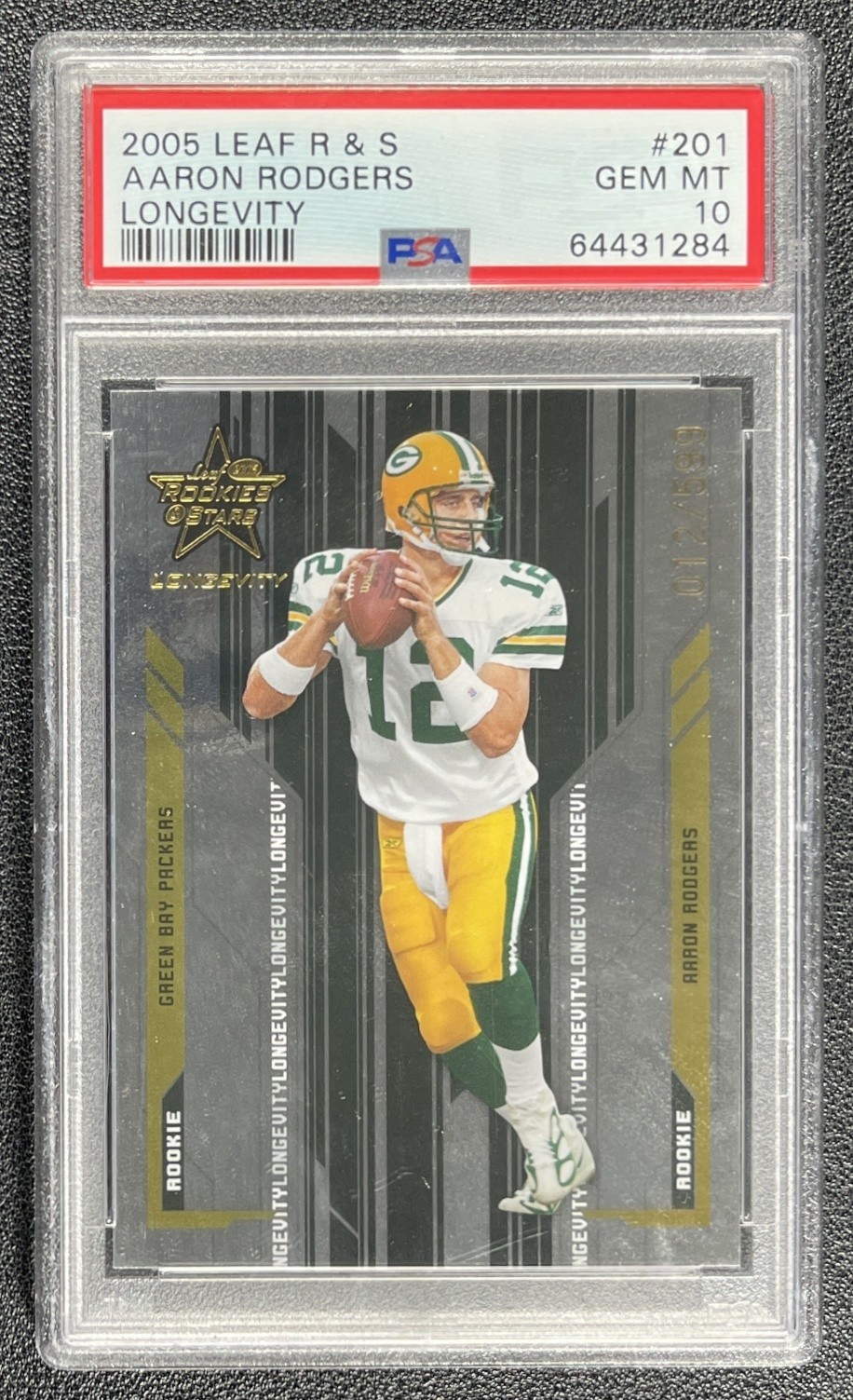 Aaron Rodgers Leaf Rookies & Stars #201 Longevity