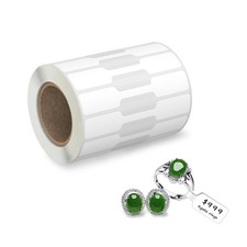 Rollo de 500 etiquetas joyer a identificar precios de collares y pendientes.